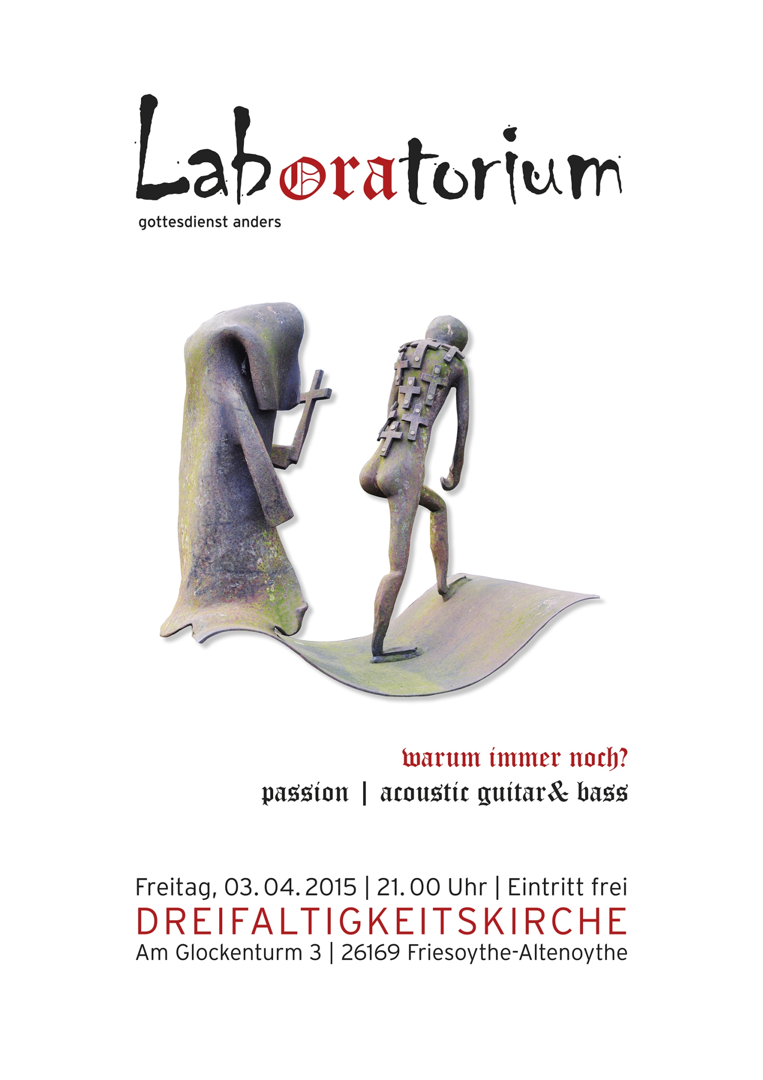 Plakat des Laboratoriumsgottesdienst am 03.04.2015