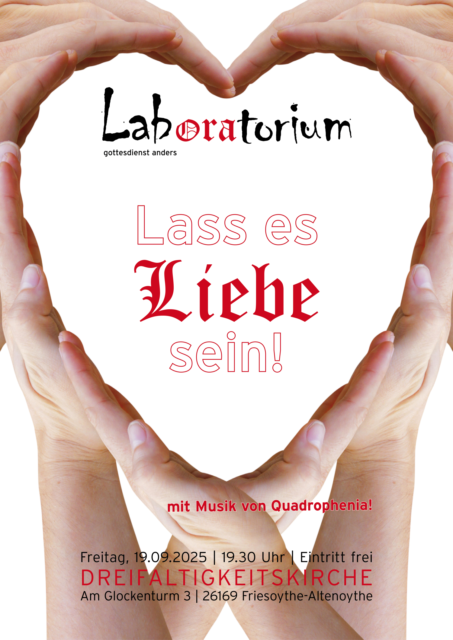 Plakat des Laboratoriumsgottesdienst am 19.09.2025