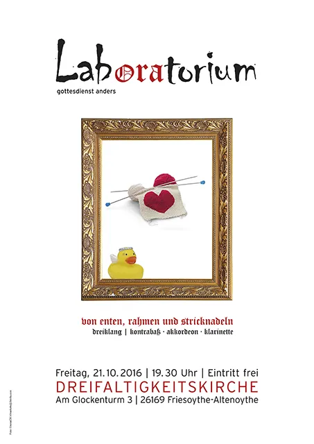 Plakat des Laboratoriumsgottesdienst am 21.10.2010