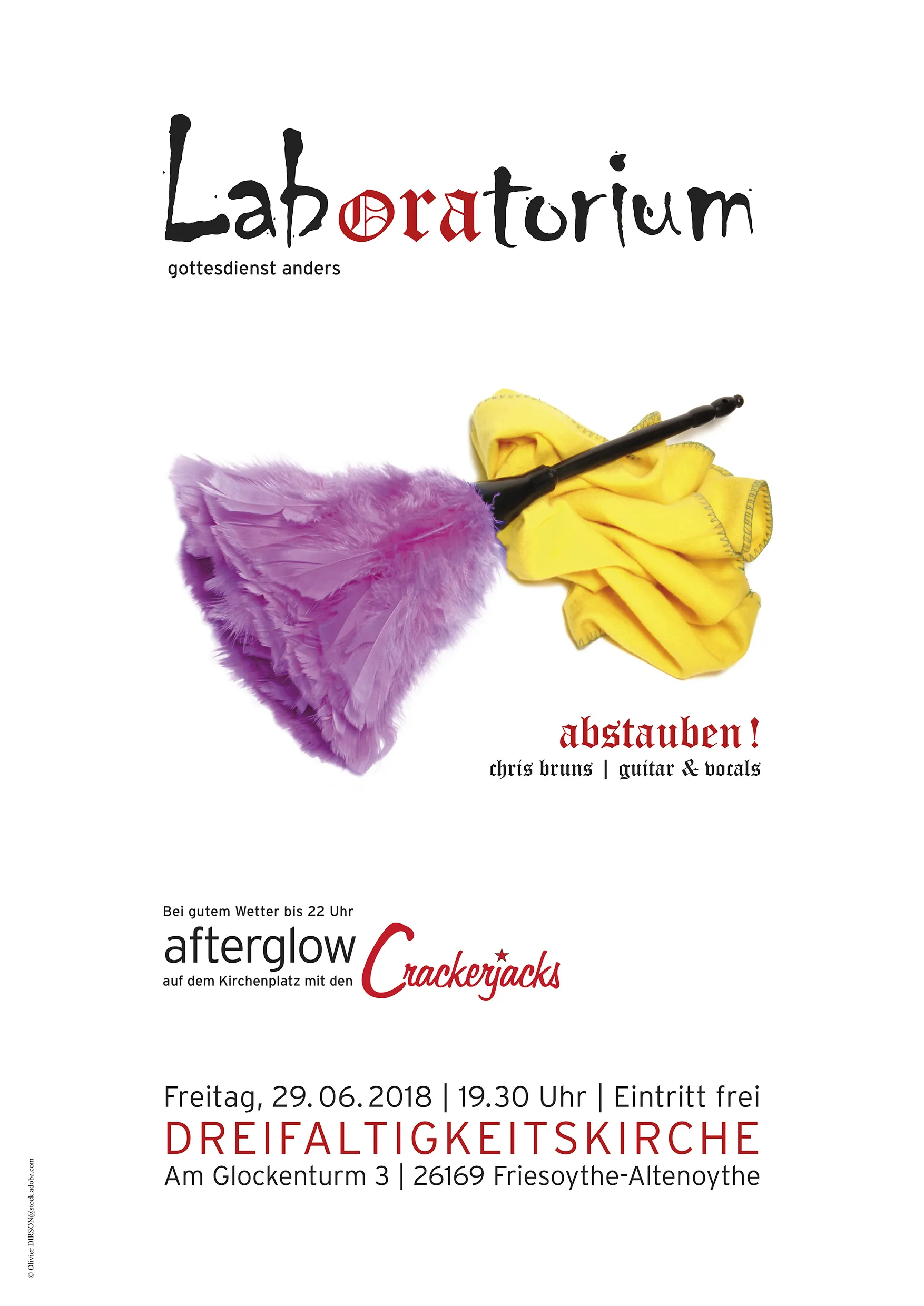 Plakat des Laboratoriumsgottesdienst am 29.06.2018