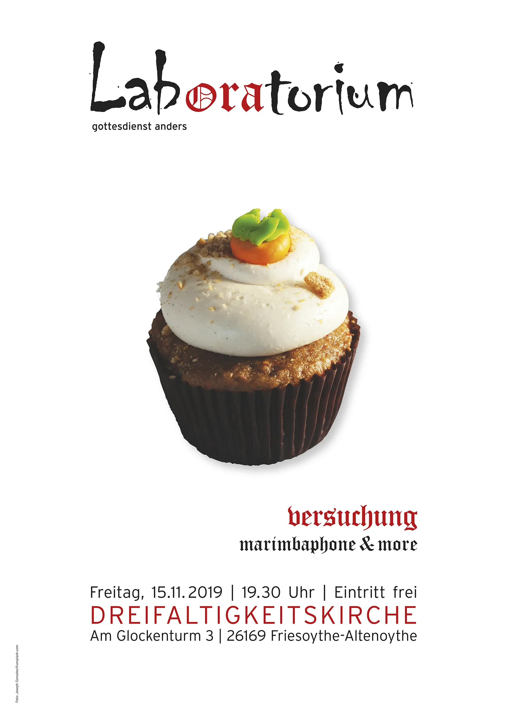 Plakat des Laboratoriumsgottesdienst am 15.11.2019