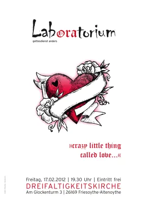Plakat des Laboratoriumsgottesdienst am 14.02.2012