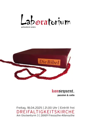 Plakat des Laboratoriumsgottesdienstes am 18.04.2025