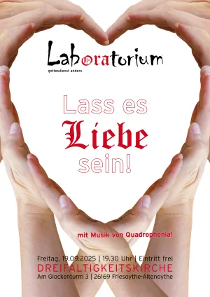 Plakat des Laboratoriumsgottesdienst am 19.09.2025