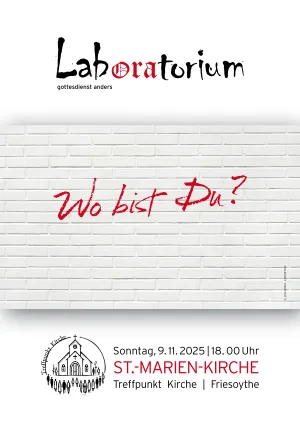 Plakat des Gottesdienstes Treffpunkt Kirche am 09.11.2025